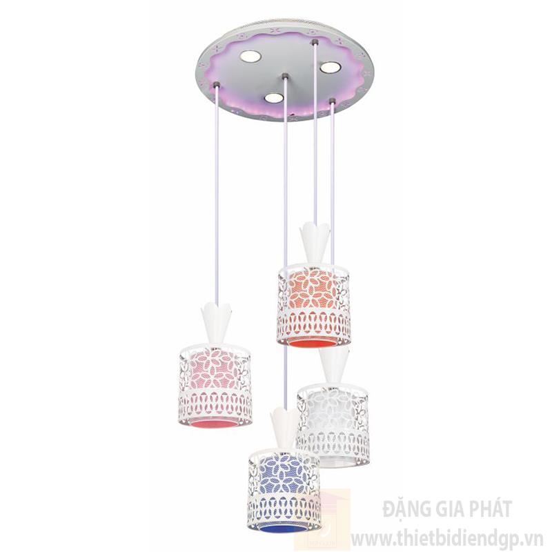 Đèn thả bàn ăn Ø320*H700, LED 18W, E27*4